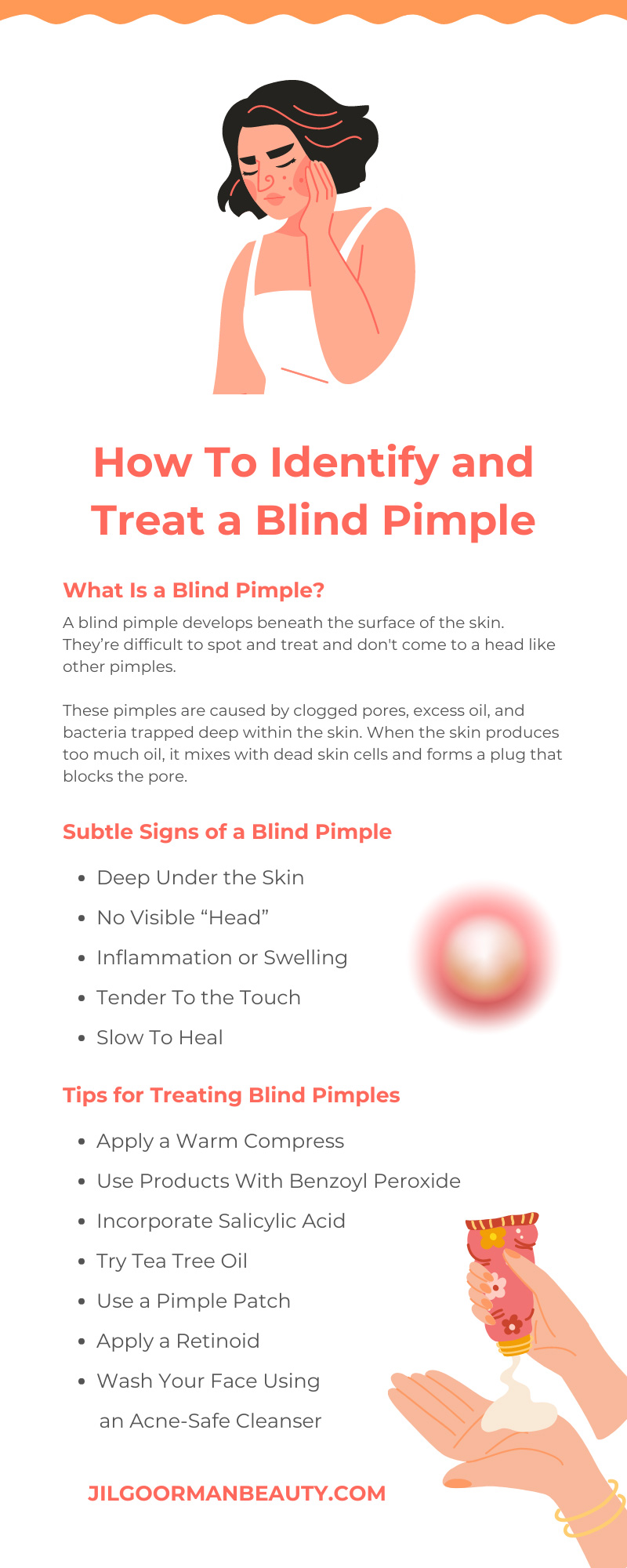 How To Identify and Treat a Blind Pimple