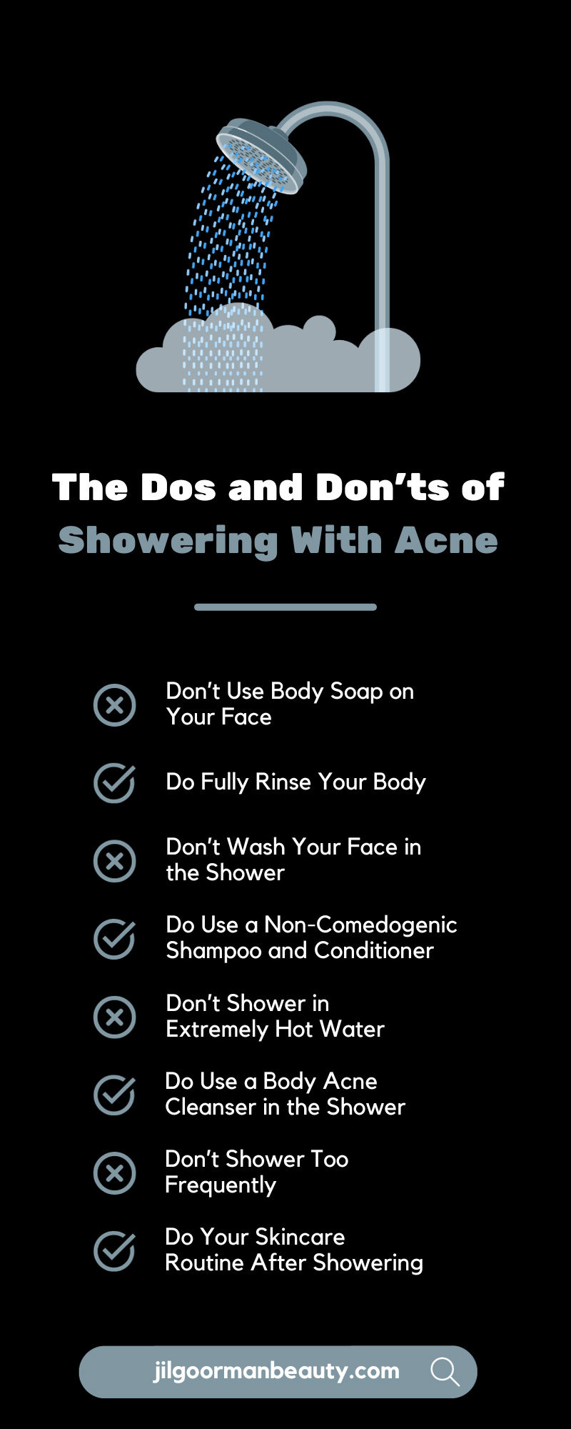 The Dos and Don’ts of Showering With Acne