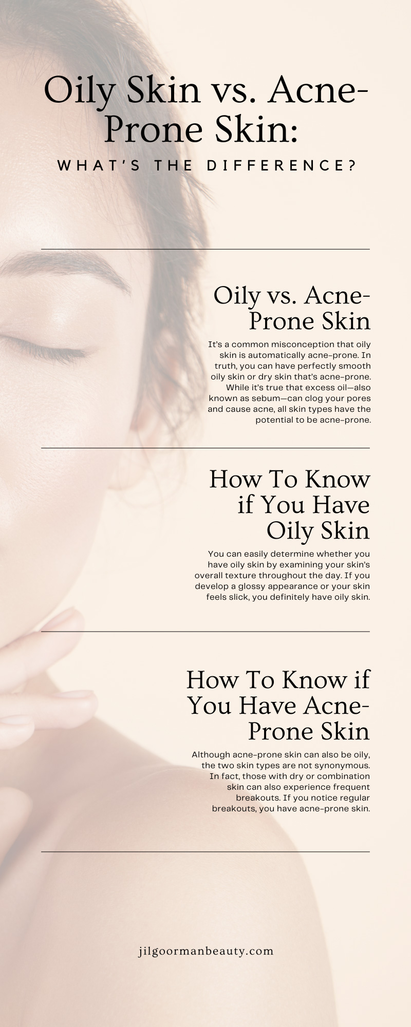 Oily Skin Vs Acne Prone Skin Whats The Difference Jil Goorman Beauty